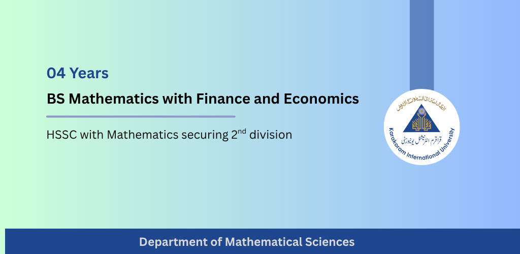 New Program in mathematical Sciences